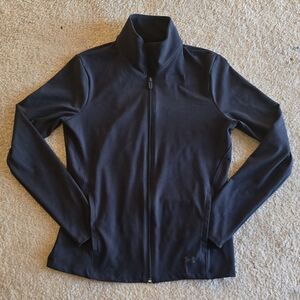 Under Armour Black Fitted Zip Up Motion Jacket